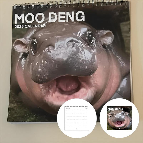 2025 Moo Deng Baby Hippo Calendar