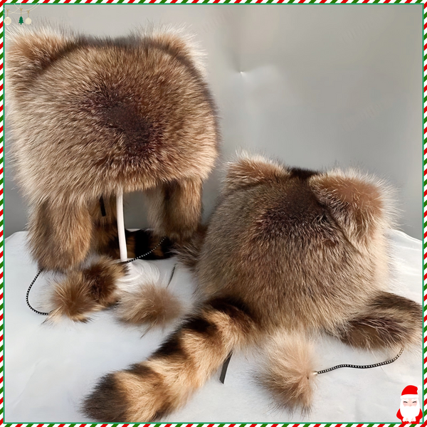 🔥HOT SALE 49% OFF - Handmade Imitation Raccoon Fur Hat